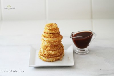Chicaron Onion Rings, a paleo snack. Featured on Monday Funday Linky Party