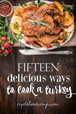15 ways to cook a turkey featured on the Monday Funday Linky Party