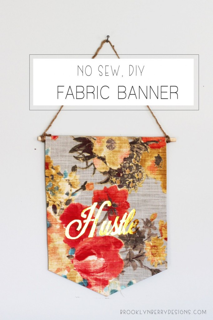 NO SEW FABRIC BANNER