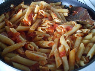 Pasta pan with penne