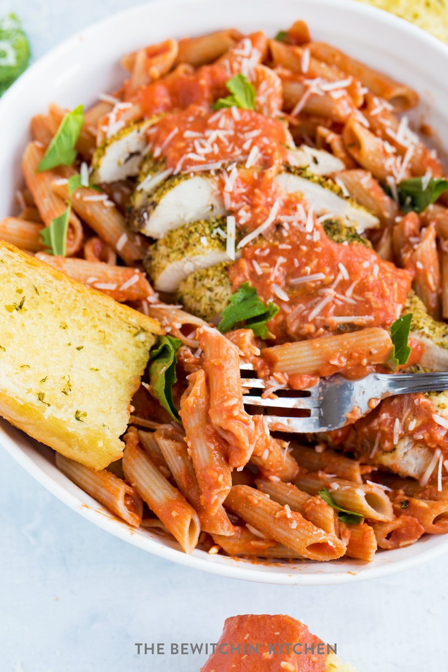 Parmesan Tomato Vodka Sauce with Penne | The Bewitchin' Kitchen