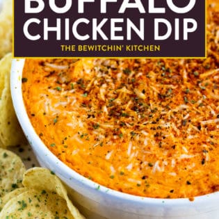 Creamy buffalo chicken dip