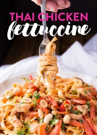 Thai Chicken Fettuccine. This twist on a classic pasta favorite uses peanut butter, chicken and few other additions. Dinner won't be the same.