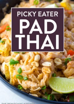 Picky Eater Pad Thai. This recipe allows you to make something different for dinner but without ingredients that may cause a fight. It's adjustable to make your own and make it work for your family's supper.