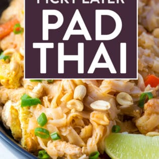 Picky Eater Pad Thai. This recipe allows you to make something different for dinner but without ingredients that may cause a fight. It's adjustable to make your own and make it work for your family's supper.