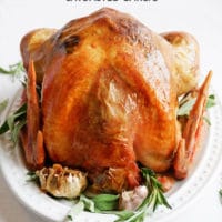 roast turkey with prosciutto, rosemary, and roasted garlic