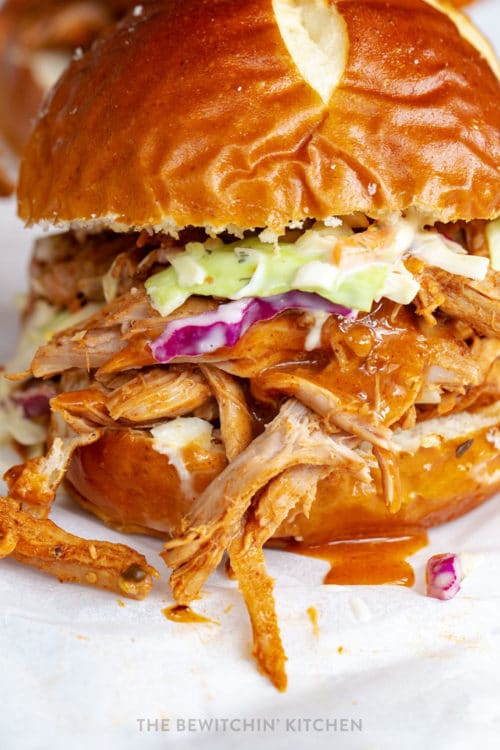 Easy pulled pork sandwich