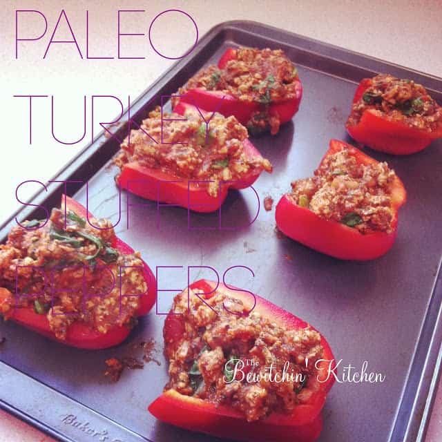 paleo turkey stuffed peppers