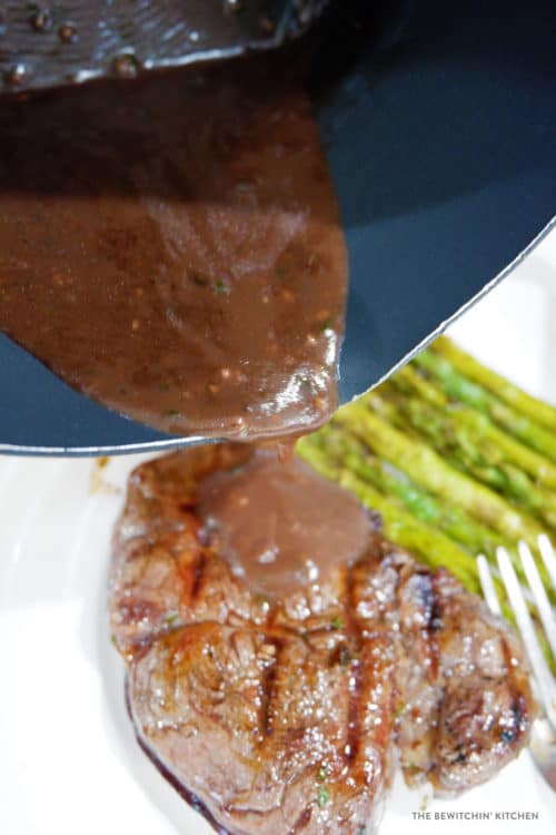 Red Wine Demi Glace for grilled steaks