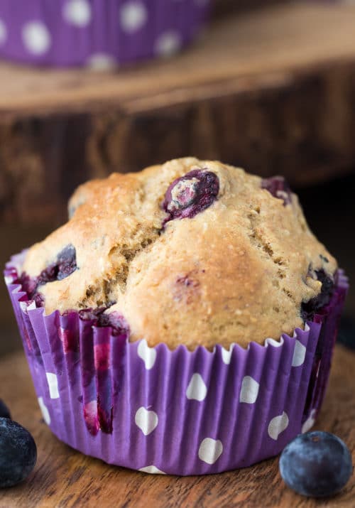 Healthy Blueberry Muffins. This recipe for blueberry muffins is picky eater approved and it packs added fiber to your diet too with oat bran! Healthy muffin recipes do exist!