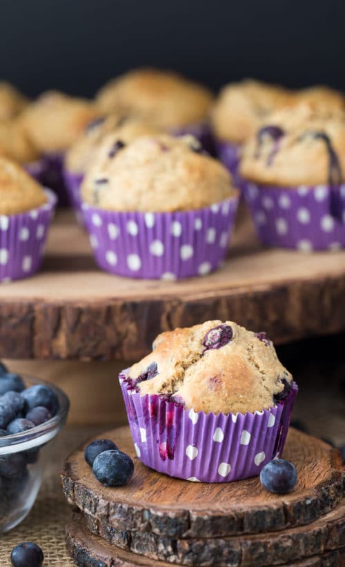 Healthy Blueberry Muffins. This recipe for blueberry muffins is picky eater approved and it packs added fiber to your diet too with oat bran! Healthy muffin recipes do exist!