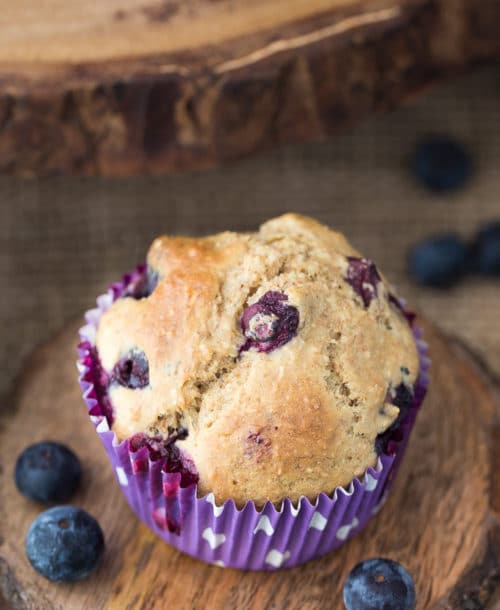 Healthy Blueberry Muffins. This recipe for blueberry muffins is picky eater approved and it packs added fiber to your diet too with oat bran! Healthy muffin recipes do exist!