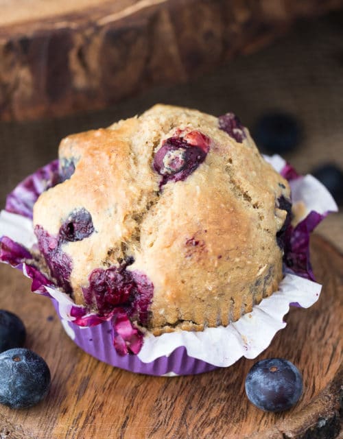 Healthy Blueberry Muffins. This recipe for blueberry muffins is picky eater approved and it packs added fiber to your diet too with oat bran! Healthy muffin recipes do exist!