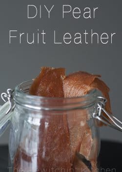 DIY Pear Fruit Leather