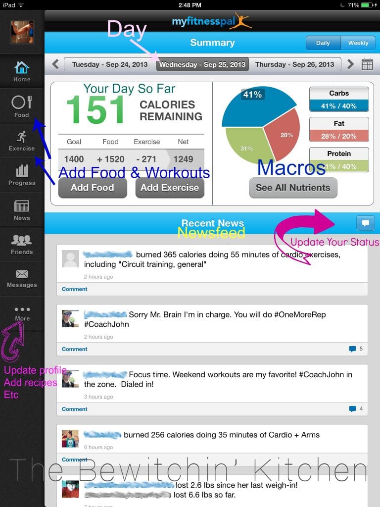 How To Use My Fitness Pal For Weight Loss Success. This app is great for meeting nutrition goals, fitness motivation, or tracking your macros. | The Bewitchin' Kitchen