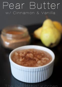 Pear Butter with Cinnamon and Vanilla