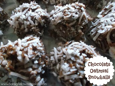 Chocolate Oatmeal Snowballs