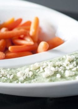 Garlic and Herb Feta Dip. This is the perfect party dip, tastes great with vegetables.