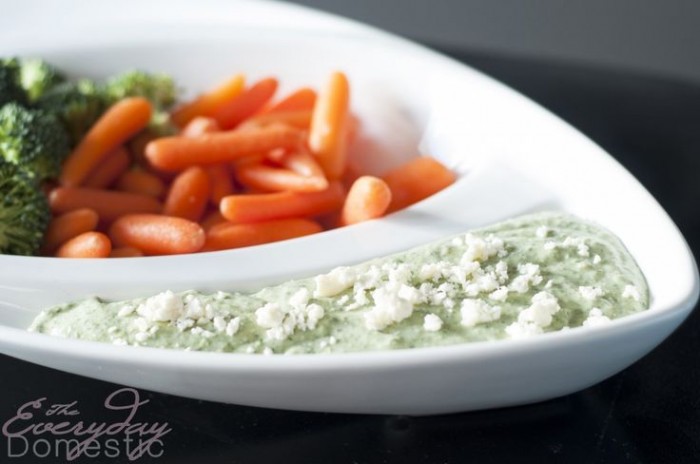 Garlic and Herb Feta Dip. This is the perfect party dip, tastes great with vegetables. 