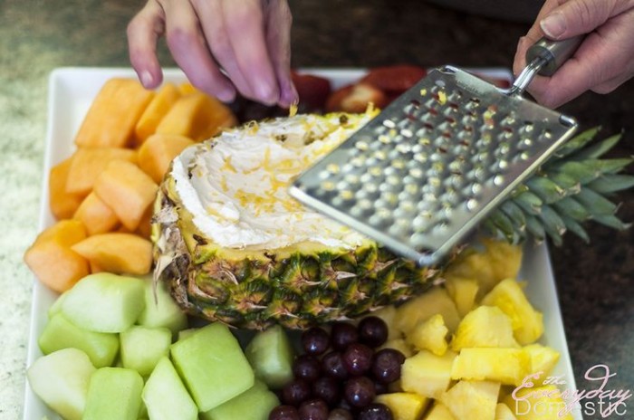 Pineapple and Citrus Fruit Dip - a delicious summer dessert.