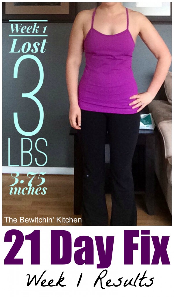 The 21 Day Fix review. Week 1 results and I’m going to talk about the nutrition portion of this health and fitness program. Yes, there are awesome exercises but this program also teaches you how to eat clean, get healthy and change your habits. Meal prep tips and 21 Day Fix results included. | The Bewitchin’ Kitchen