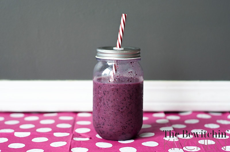 Blueberry Peach Pie Smoothie