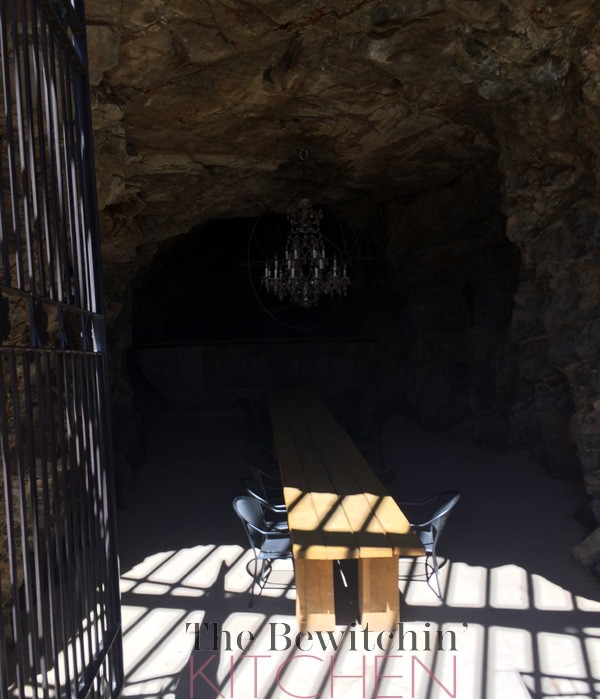 Dinner in a cave at Kelowna Mountain