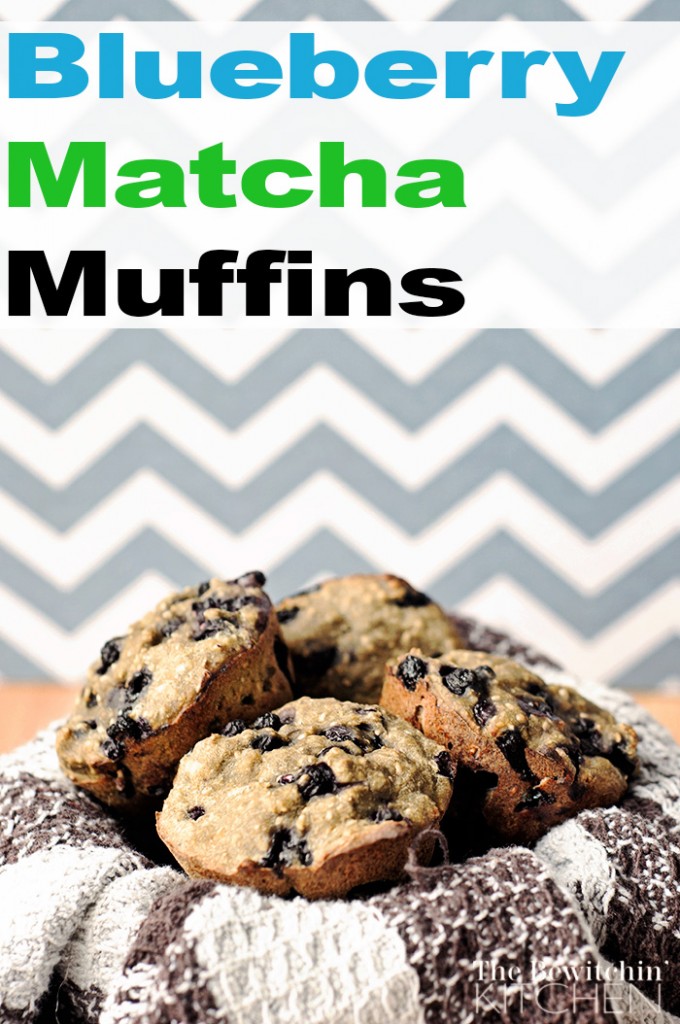 Blueberry Matcha Muffins