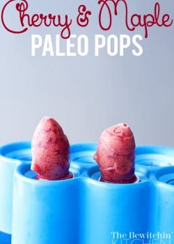 Cherry Maple Paleo Pops