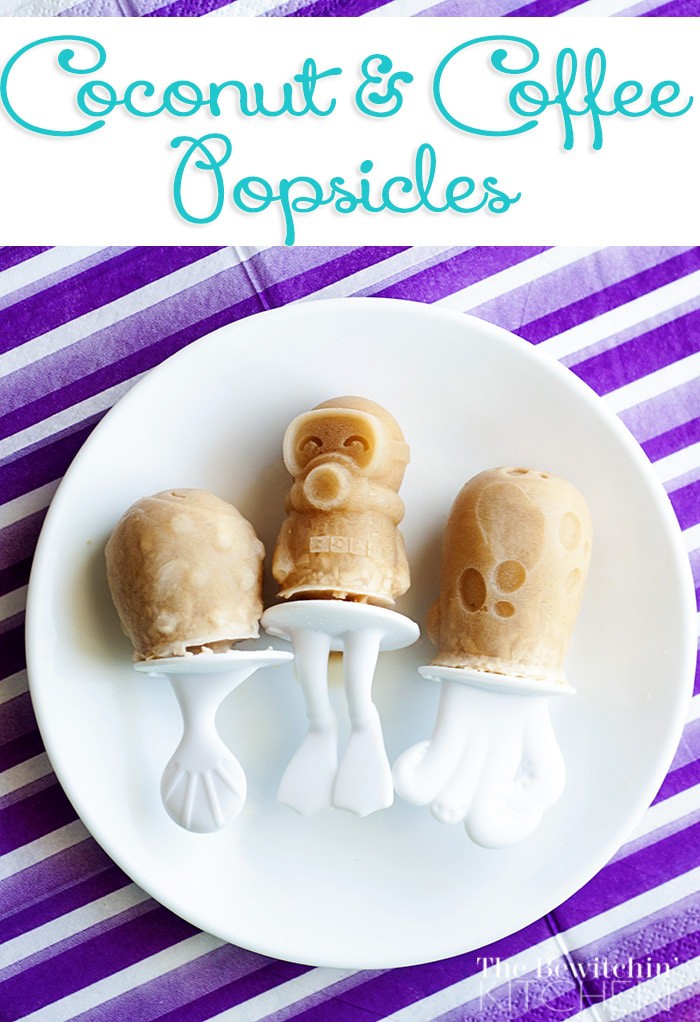 Coconut Coffee Popsicles - These homemade popsicles are a creamy dessert delight and a delicious energy booster for the summer. The Bewitchin Kitchen