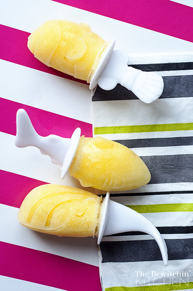 Pineapple Popsicles - These homemade popsicles have no added sugar and are the perfect summer dessert. | The Bewitchin' Kitchen