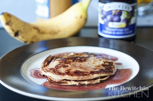 PB & J Healthy Pancakes