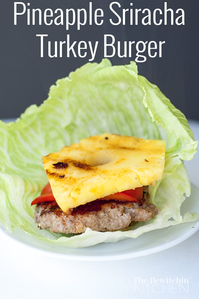 Pineapple Sriracha Turkey Burger recipe