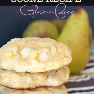 Cheddar and Pear Scone. This gluten free recipe is perfect for fall