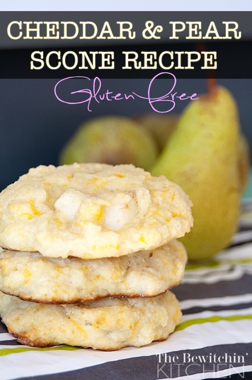 Cheddar and Pear Scone. This gluten free recipe is perfect for fall