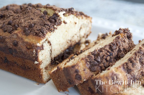 Chocolate Chip Quick Bread - 5 minutes of prep and you're done. Perfect for those forgotton bake sales or class parties