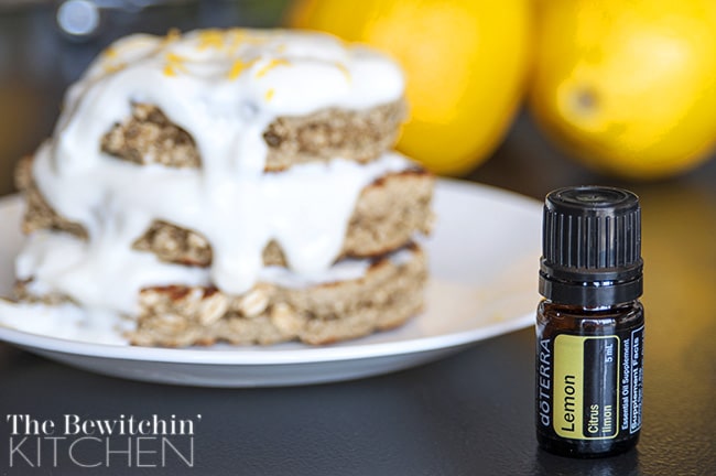 Cooking with essential oils - Lemon and Almond Protein Pancakes