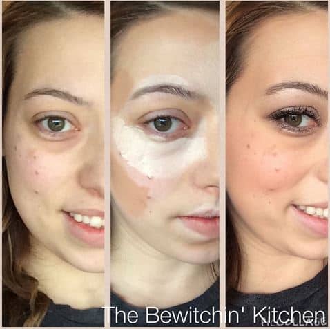 Highlight and contouring with Younique. Read the full review at The Bewitchin' Kitchen