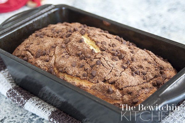Only 5 minutes to prepare - this Chocolate Chip Quick bread is great for unexpected guests