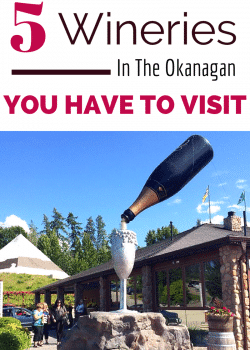 5 Okanagan Wineries you have to visit on your next wine tour.