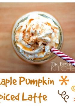 This looks amazing! Maple Pumpkin Spiced Iced Latte. The perfect fall drink