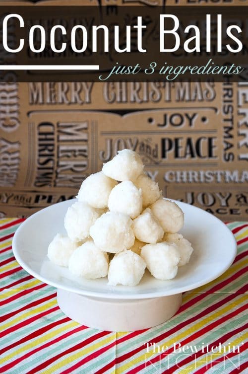 3 Ingredient Coconut Balls