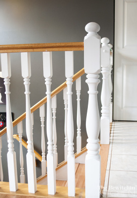 Fast, easy and effective stair spindle makeover