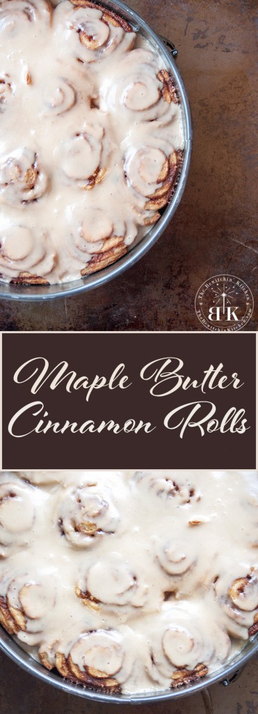 Maple Butter Cinnamon Rolls - This recipe is THE BEST cinnamon roll recipe EVER! I make these every Christmas. They're ooey-gooey with all the butter, maple frosting and pure comfort with the cinnamon and sugar! | thebewitchinkitchen.com