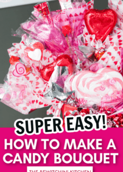 how to make a candy bouquet