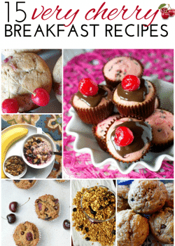 15 Very Cherry Breakfast Recipes - delicious round up of cherry recipes to start your day off right. Everything from decandant to healthy breakfast ideas. Gluten free, paleo and vegan recipes included. | The Bewitchin’ Kitchen