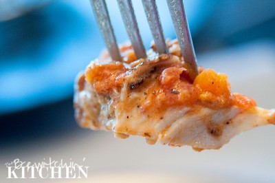 Creamy Bruschetta Chicken - super yummy! Add this to your gluten free recipes. One pot recipes are not just easy to cook but to clean as well. | The Bewitchin' Kitchen