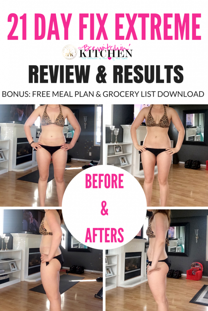 21 Day Fix Extreme results and review + free meal plan and grocery downloads. It's really helped me get closer to my health and fitness goals.