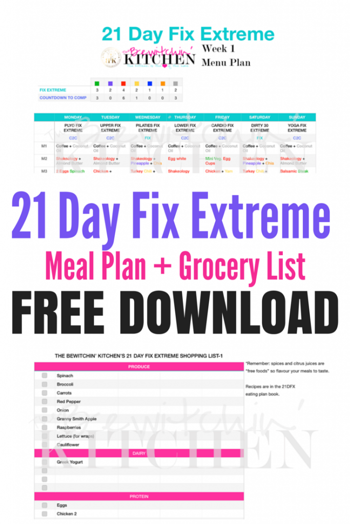 21 Day Fix Extreme Review & Results + Free Download | The Bewitchin ...