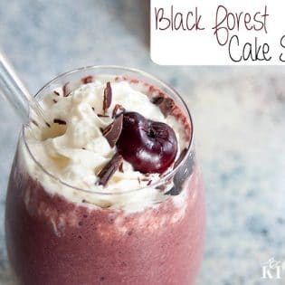 Black Forest Cake Shake recipe - delicious AND healthy! | The Bewitchin' Kitchen